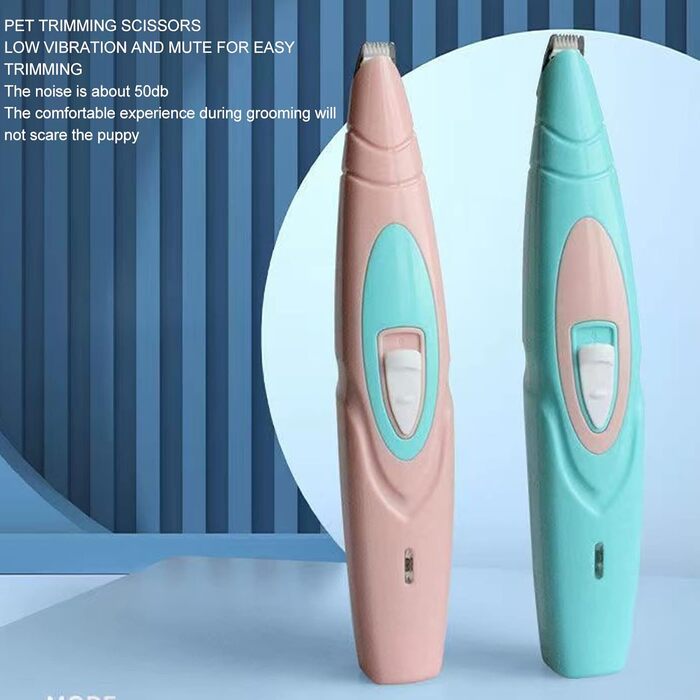 Набір для догляду за собаками Flexman: машинка для стрижки, шлифувальник нігтів, тример для обличчя, задньої частини тіла та очей (блакитний)