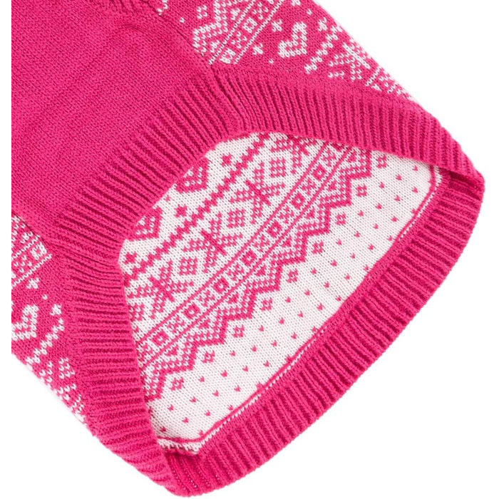 Пуловер для собак HOMIMP Argyle - теплий зимовий одяг для цуценят та собак різних розмірів. М'який теплий одяг для собак, червоний (S, рожевий)