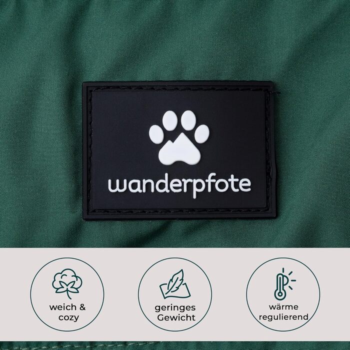 Зимовий теплий одяг для собак: двосторонній теплий одяг з пуховим дизайном, теплий одяг з Sherpa, сучасна куртка для собак, зимовий одяг для собак (зелений/бежевий, 65)