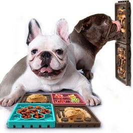 Набір мисок для собак 4 в 1 з уповільненням годування, інтерактивна миска для собак та котів з присосками (4 шт.)