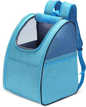 Рюкзак для тварин ALLSOPETS: складаний, для котів та собак, з дихаючою підкладкою. Ідеально для подорожей, прогулянок та хатніх потреб. Колір: блакитний