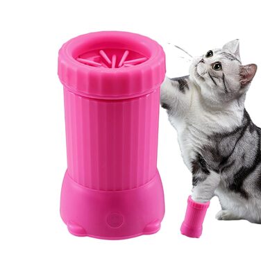 Автоматичний очисник лап для собак, електричний, USB, зелений/рожевий