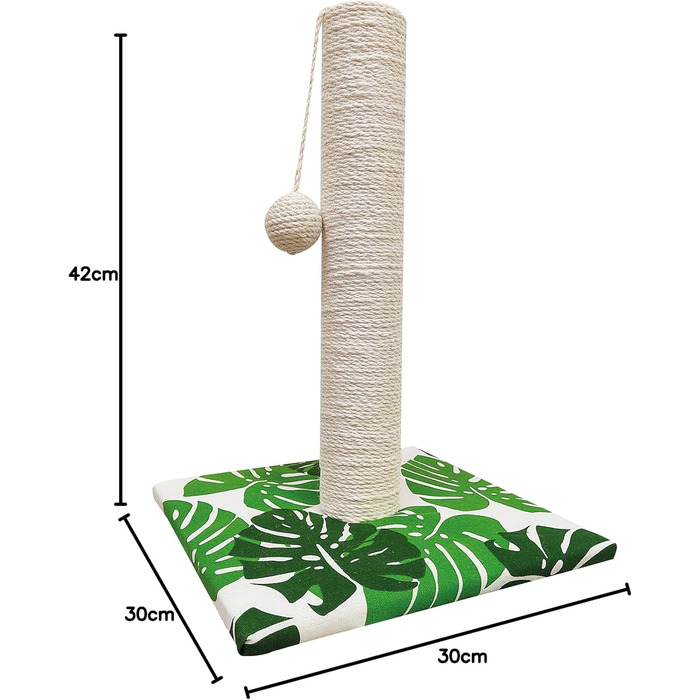 Котячий будиночок-когтеточка Croci з картону, 2-шарова, для дорослих котів, 42x35x50 см, зелений, 1 шт.