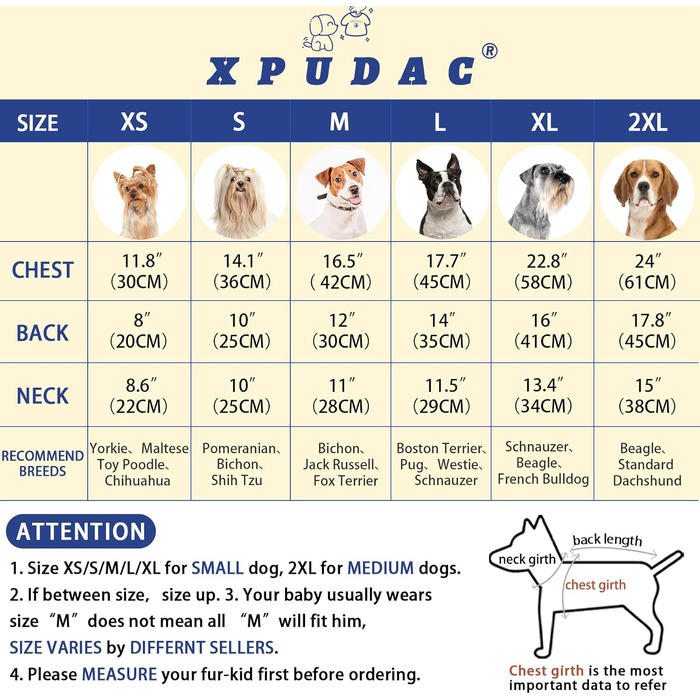 Піжама для собак XPUDAC, фліс, теплий зимовий костюм для собак, дівчаток та хлопчиків, розмір S, блакитний динозавр