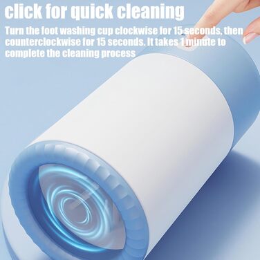 Автоматичний очищувач лап для собак та котів Huayeex | Електричний пристрій для чищення лап домашніх тварин | Чорний/Білий (Синій/Білий)