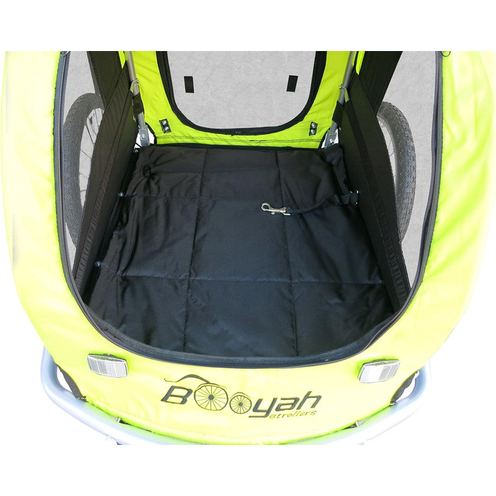 Візок для собак великих порід та велопричіп з підвіскою (чорний)