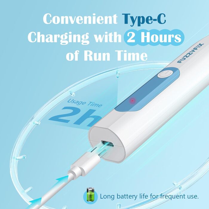 Професійна машинка для стрижки собак FuzzyFix, 2 швидкості, ергономічний дизайн, для собак та котів, для густого, довгого та кучерявого хутра (фіолетова)