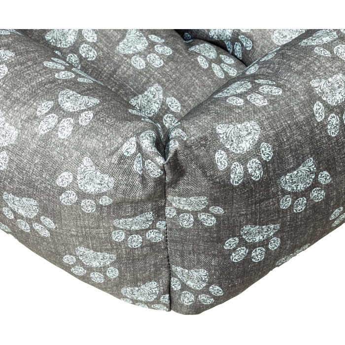 Водонепроникне ліжко для собак - ліжка для маленьких та великих собак, кошик для собак, блакитна лапка 65x55x16 см