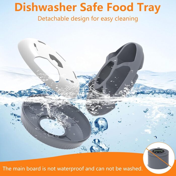 Автомат для годування котів Lafisun, 6 порцій, з охолодженням, програмований таймер, для вологого корму