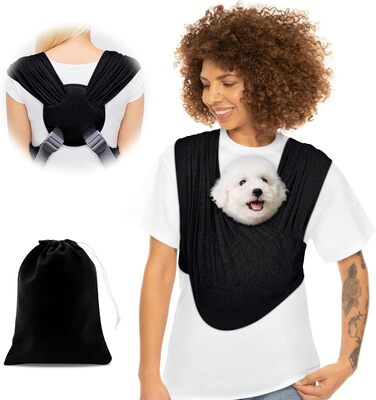 Сумка-переноска для собак до 9 кг, тканинна, з регульованим ременем, для прогулянок на вулиці