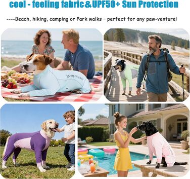 Комбінезон захисний від сонця Yeapeeto Hund UPF 50+ 5XL Хакі (швидковисихаючий, дихаючий, анти-шерсть)
