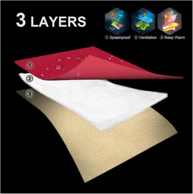 Міцний теплий зимовий одяг для собак, водонепроникна куртка для середніх та великих собак, тепла ізольована куртка для Віндгорнів, Вольфспіц, Німецька вівчарка, червоний, розмір 3XL