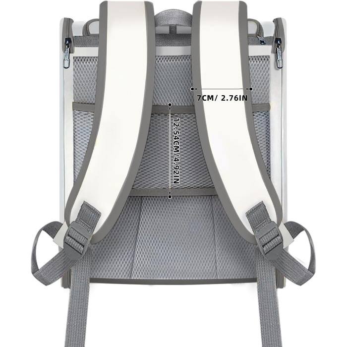 Рюкзак-переноска для котів та собак SWIHELP, сірий. Безпечна переноска для тварин, ідеальна для подорожей