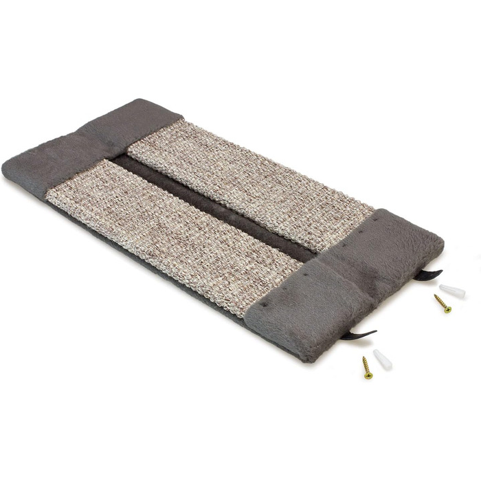 Драпак для котів Arquivet Eckkratzer сірого кольору, 12x12x49 см - великий вертикальний драпак, аксесуари для котів, точилка для кігтів