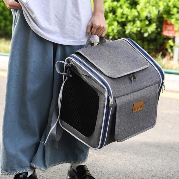 Транспортна коробка для собак на велосипед | Складаний кошик для собак та домашніх тварин | Безпечні прогулянки, подорожі, сімейний відпочинок