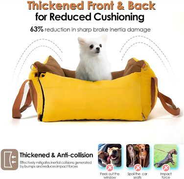 Автомобільний лежак для собак, до 15 кг, з висувним лежанком, знімний, з кишенями, з ременями безпеки (зелений)