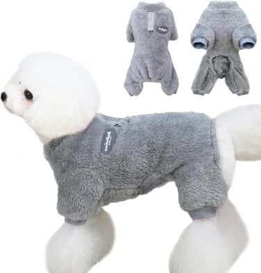 Пуловер для собак, теплий зимовий пуловер для маленьких собак, флісовий пуловер для цуценят, одяг для собак, пуловер для домашніх тварин для маленьких та середніх собак (L)