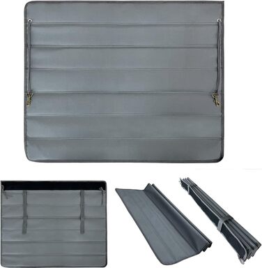 Захист для багажника автомобіля для собак, килимок для багажника, водовідштовхуючий, стійкий до подряпин та розривів, 80x64 см (Сірий)