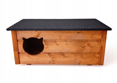 Будиночок для кота, коричневий, прямокутний, 88 x 45 x 35 см