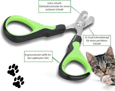 Ножиці для догляду за кігтями Golden Pets Profi Krallenschere – ідеально для собак, котів, кроликів та морських свинок + безкоштовний посібник з догляду