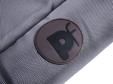 Крісло-ліжко для собак Petface з меморіальною піною, водонепроникне, сіре, розмір L (101 x 67 x 8 см)