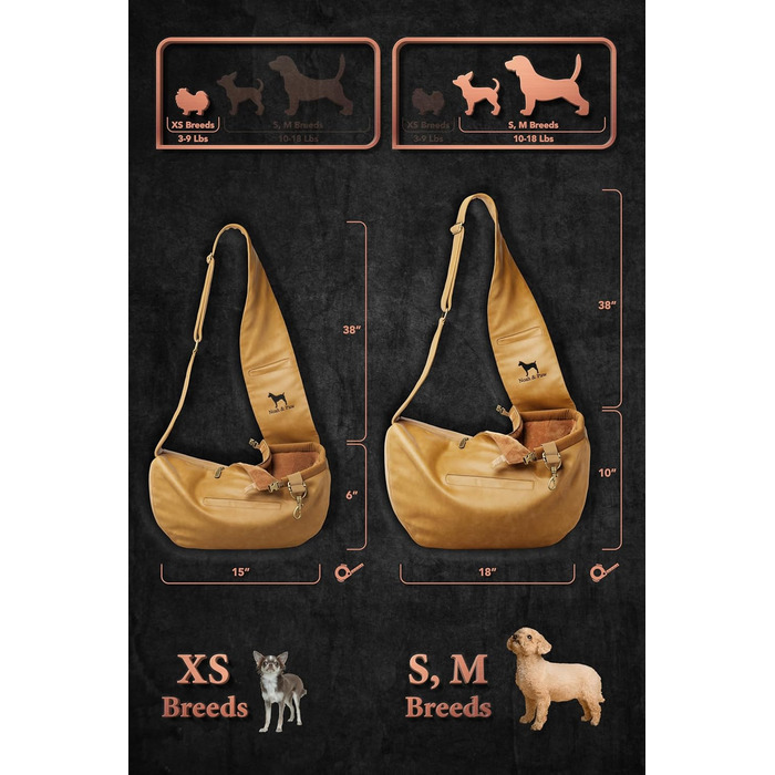 Трансформер для собак Noah & Paw: переноска для маленьких собак до 10 кг з регульованим плечовим ременем та м'яким хутром, 3 ступені безпеки, веганська шкіра