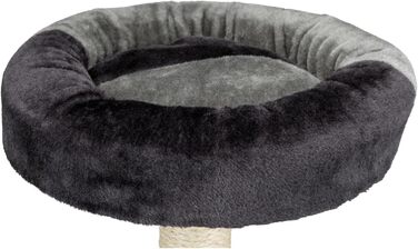 Дряпка для котів TRIXIE Tarifa, 52 см, сірий/чорний – компактний котячий будиночок з лежаком, зручний та стійкий