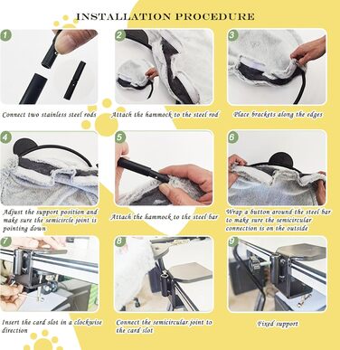 Кішка гамак-ліжко, кошик для сну, м'яке ліжко для котів та цуценят ZTIKSNYU, 45x45 см, з ковдрою та іграшками, до 22 кг