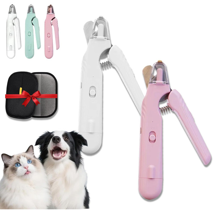 Криворіз на батарейках 2-в-1 з LED-підсвічуванням для собак та котів, безпечна грумінг-інструмент