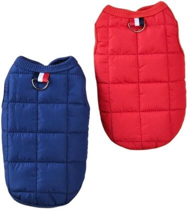 Зимовий теплий одяг для собак: тепла куртка, вітронепроникний жилет для чихуахуа та французького бульдога (рожевий, S)