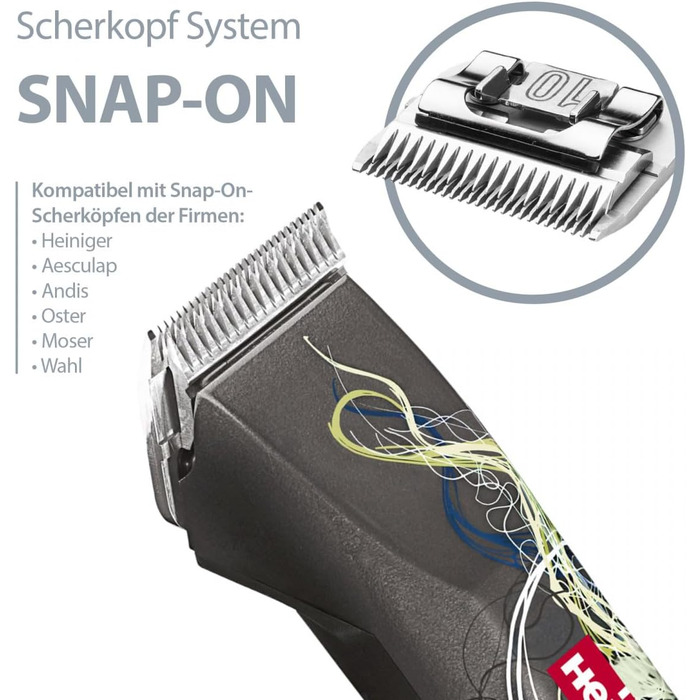 HEINIGER Saphir Cord професійна машинка для стрижки собак з кабелем