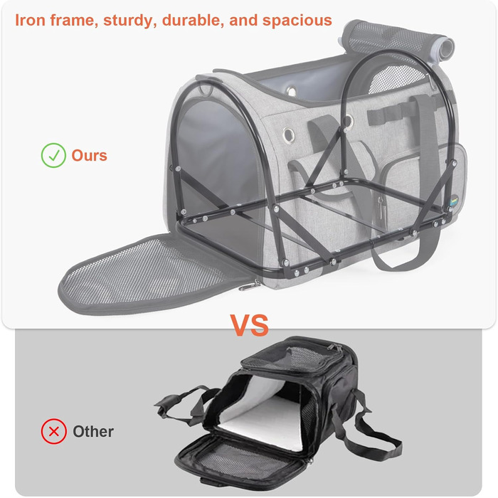 Транспортна переноска для кота Ownpets, складна, 45x30x31 см