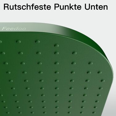 Підкладка під миску для котів та собак, силіконова, зелена, з високим бортиком