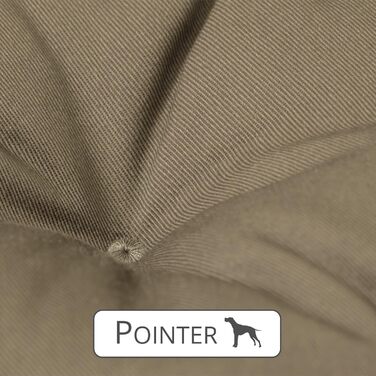 Ортопедична лежанка для великих собак Pointer, 105x80 см, золото-коричнева, знімний чохол, прати до 95°C, без запаху, міцна, для дому та вулиці, вироблено в Німеччині