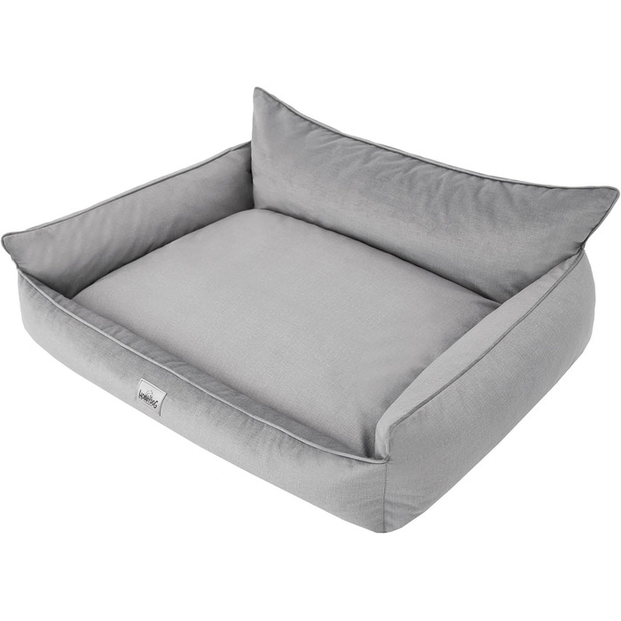 Ляжка для собак - кошик для собак маленьких, середніх та великих порід - м'яке ліжко для собак, собаче диванчик - знімний та пральний чохол - Joker - розмір L: 106 x 80 см (S - 64 x 49 см, Asche Fancy)
