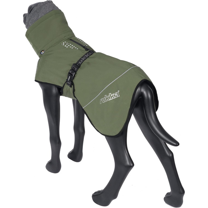 Тепла куртка Rukka Pets Warmup 2.0 для собак, зимова, темно-оливковий, розмір 70