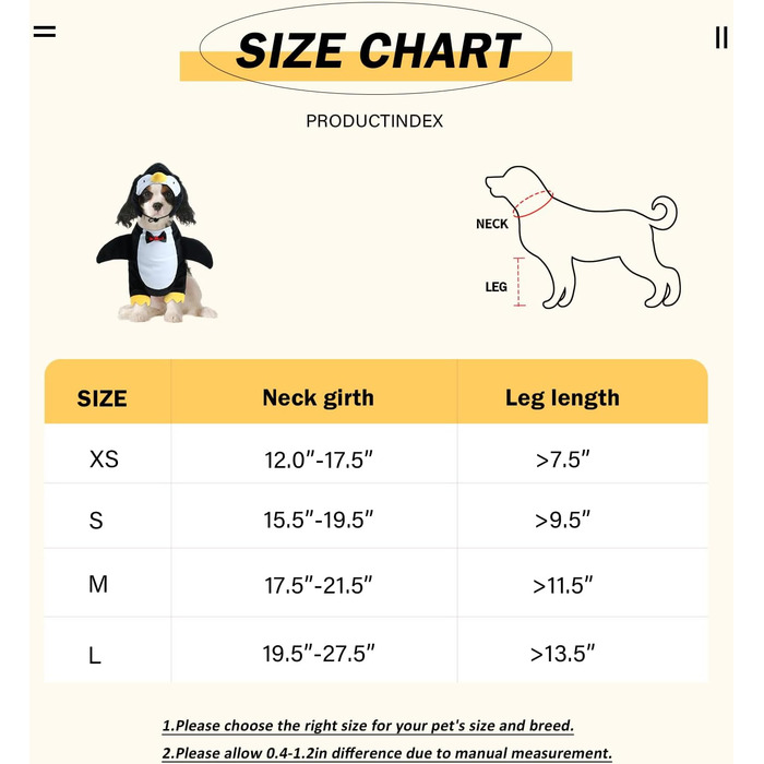 Костюм на Хелловін для собак Hotumn: Пінгуїн, милий та кумедний, для маленьких та середніх тварин (розмір M)