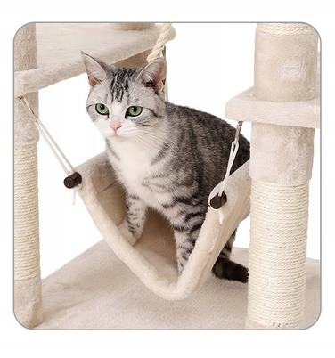 Високий когтеточка-комплекс для котів: лежанка та стовпчик для дряпання, вежа Drapaczek 161 - 220 см