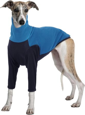 Флісовий пуловер для собак Windhund, теплий зимовий халат, великі собаки, піжама, пуловер (Синій, XL) XL Синій