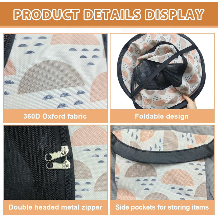 Клітка-забіг для цуценят, переносна огорожа для тварин, сірий колір, розмір M