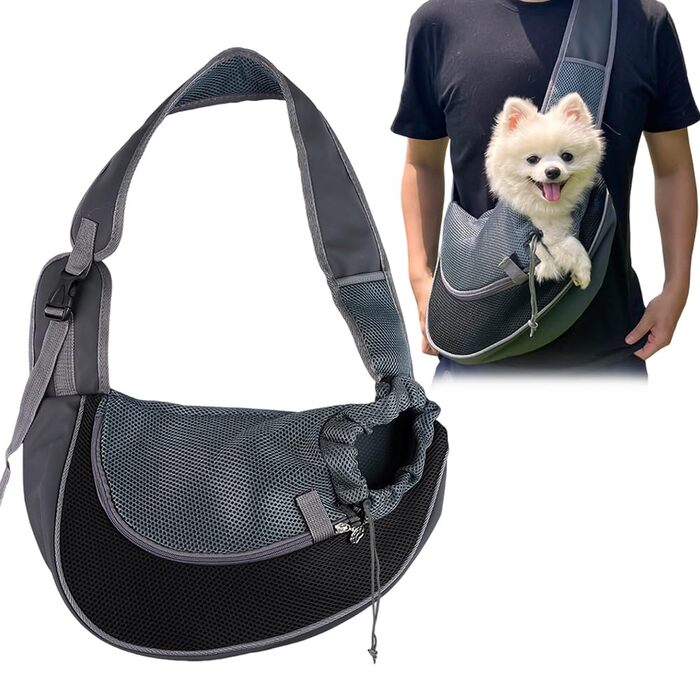 Сумка-переноска для собак Umllpet, регульована, до 6.5 кг, для прогулянок та подорожей