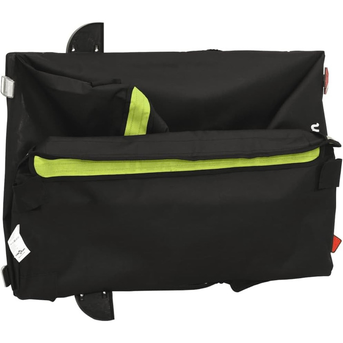 Причіп для велосипеда Gecheer, вантажний причіп, чорний пластиковий контейнер для перевезення вантажів, собак (124 x 62.5 x 52 см)