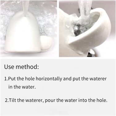 Автоматична годівниця для води з кераміки Dahey для маленьких тварин: миші, хом'яки, їжачки, шиншили, єноти, морські свинки (227 мл)