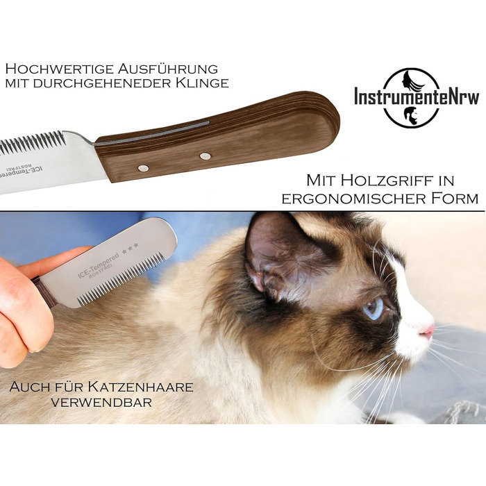 Триммер для собак і котів з великою щелепою (для правшів). Ідеально для видалення підшерстка, стрижки довгої та короткої шерсті. Якісний тример з нержавіючої сталі, професійний інструмент для грумінгу.