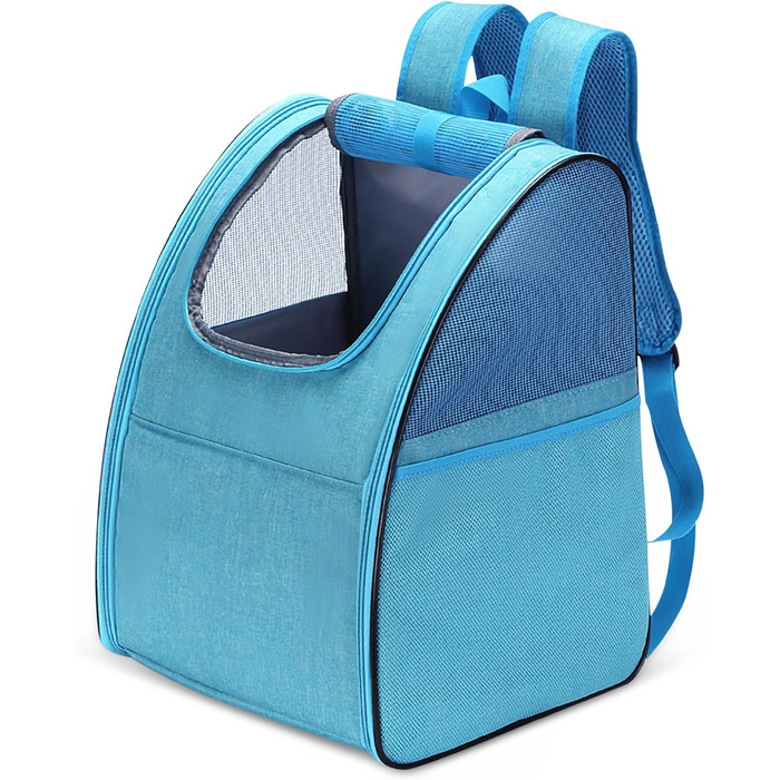Рюкзак для тварин ALLSOPETS: складаний, для котів та собак, з дихаючою підкладкою. Ідеально для подорожей, прогулянок та хатніх потреб. Колір: блакитний
