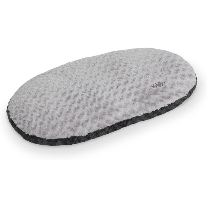 Подушка для собак Nobby Seoli, овальна, 80 x 49 см, двоколірна (темно-сірий/світло-сірий)