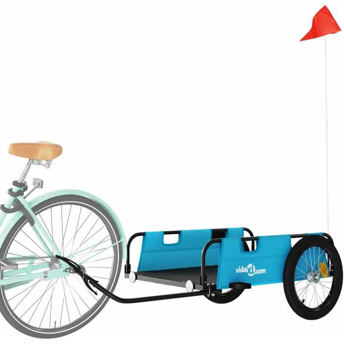 Причіп для велосипеда ARKEM, блакитний, з тканини Oxford та сталевим з'єднувачем