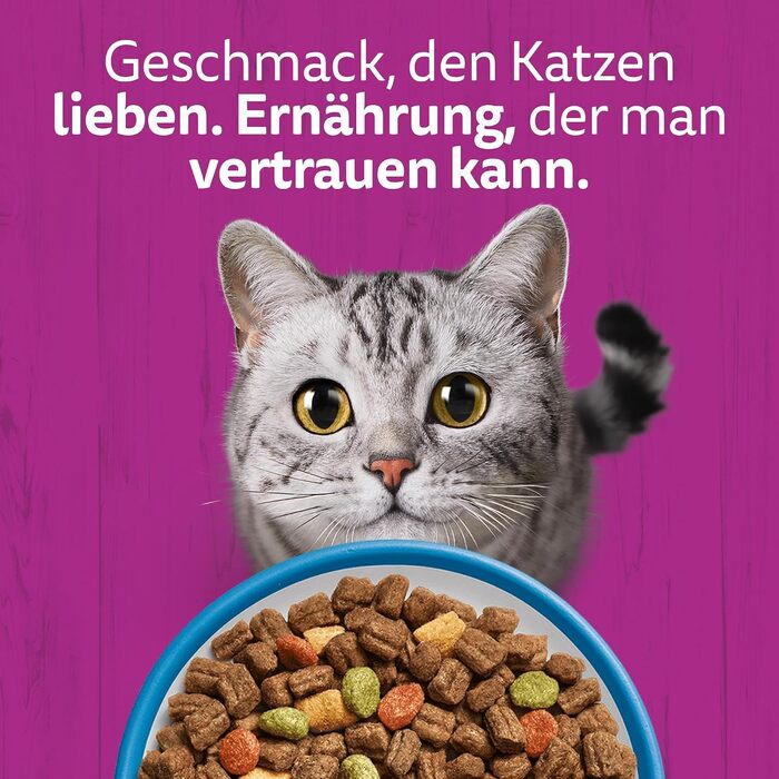 Сухий корм для дорослих котів Whiskas з тунцем, 7 кг (набір з 3 пакувань по 3.8 кг)