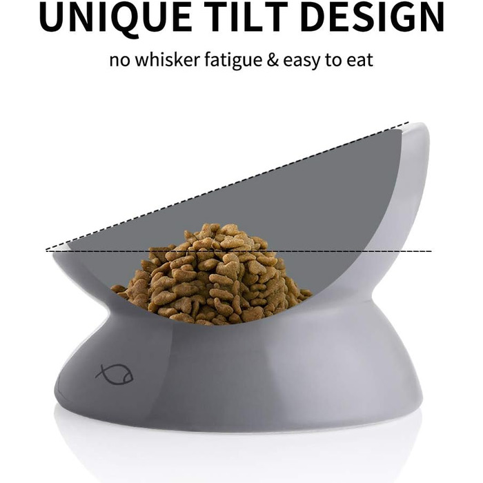 Керамічна годівниця для котів Sweejar з підняттям, 140 мл, запобігає заворотам, для води та корму