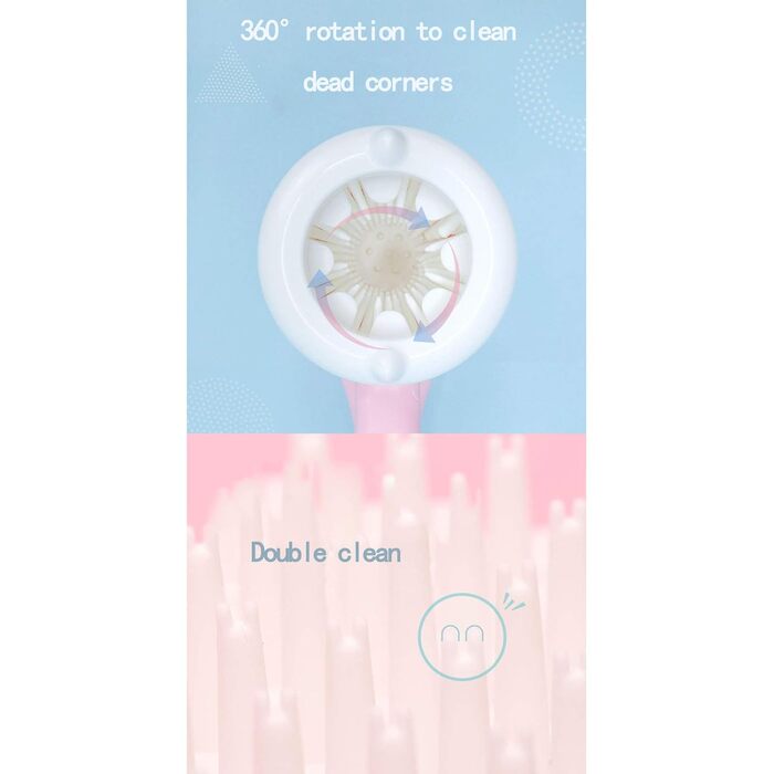 Автоматична мийка лап для тварин AXTMR з ручкою, велика рожева, для собак та котів